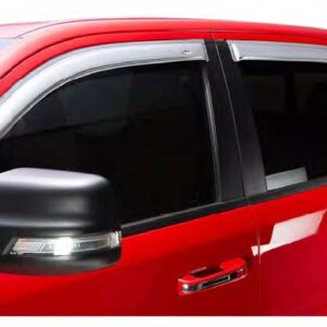 Vindavviser sett til dørene. Krom.  4 deler.